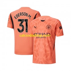 Maglia Portiere Manchester City Ederson M 31 Gara Away Uomo 2024-2025 MC