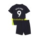 Maglia Manchester City Haaland 9 Gara Away Completo Bambino 2-13 Anni 2024-2025 MC