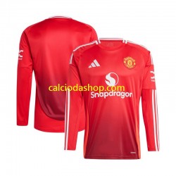 Maglia Manchester United Gara Home Uomo 2024-2025 ML