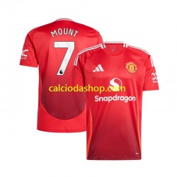 Maglia Manchester United Mason Mount 7 Gara Home Uomo 2024-2025 MC