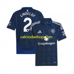 Maglia Manchester United Victor Lindelof 2 Gara Away Uomo 2024-2025 MC