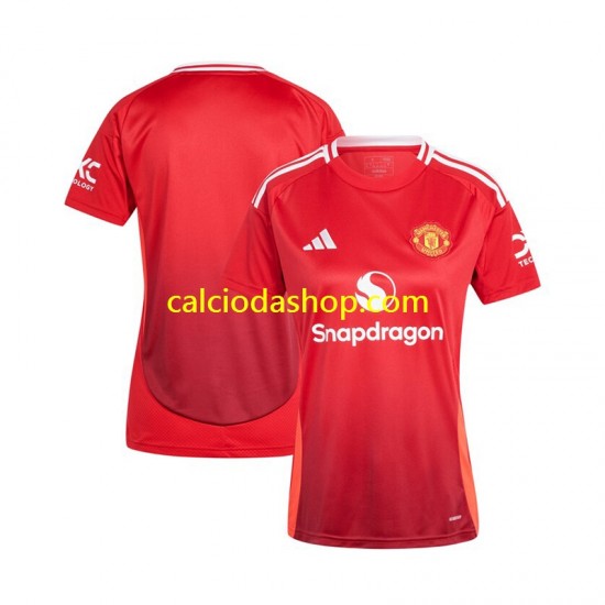 Maglia Manchester United Gara Home Donna 2024-2025 MC