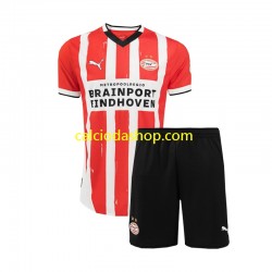 Maglia PSV Eindhoven Gara Home Completo Bambino 2-13 Anni 2024-2025 MC