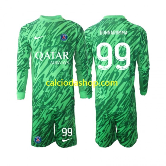 Maglia Portiere Paris Saint-Germain Gianluigi Donnarumma 99 Gara Away Completo Bambino 2-13 Anni 2024-2025 ML