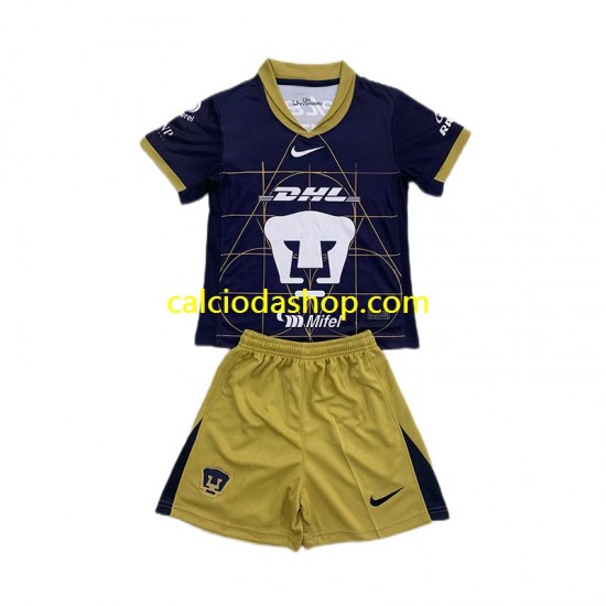 Maglia Pumas UNAM Gara Away Completo Bambino 2-13 Anni 2024-2025 MC