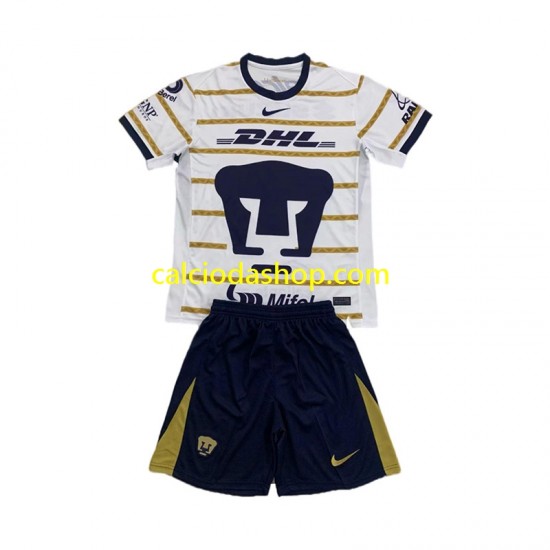 Maglia Pumas UNAM Gara Home Completo Bambino 2-13 Anni 2024-2025 MC