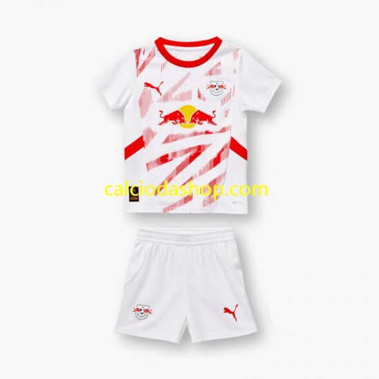 Maglia RB Leipzig Gara Home Completo Bambino 2-13 Anni 2024-2025 MC