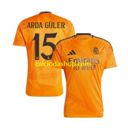 Maglia Real Madrid Arda Guler 15 Gara Away Uomo 2024-2025 MC