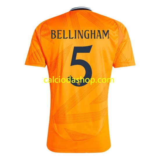 Maglia Real Madrid BELLINGHAM 5 Gara Away Uomo 2024-2025 MC