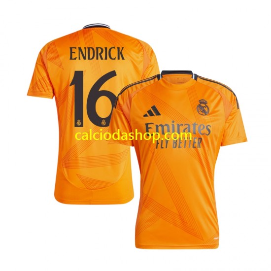 Maglia Real Madrid ENDRICK 16 Gara Away Uomo 2024-2025 MC