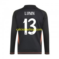 Maglia Portiere Real Madrid Andriy Lunin 13 Gara Away Uomo 2024-2025 ML