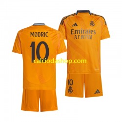 Maglia Real Madrid Luka Modrić 10 Gara Away Completo Bambino 2-13 Anni 2024-2025 MC