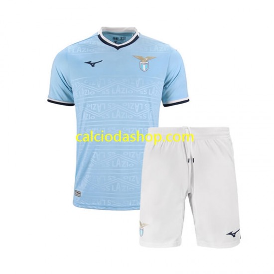 Maglia SS Lazio Gara Home Completo Bambino 2-13 Anni 2024-2025 MC