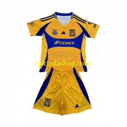 Maglia Tigres UANL Gara Home Completo Bambino 2-13 Anni 2024-2025 MC