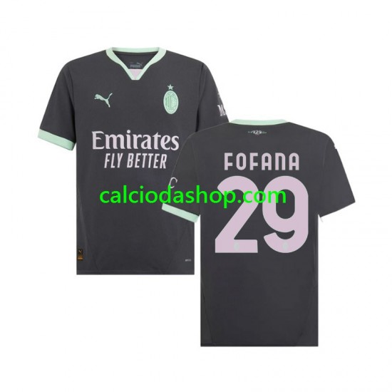 Maglia AC Milan Fofana 29 Gara Terza Uomo 2024-2025 MC