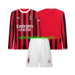 Maglia AC Milan Gara Home Completo Bambino 2-13 Anni 2024-2025 ML