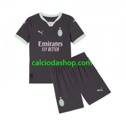 Maglia AC Milan Gara Terza Completo Bambino 2-13 Anni 2024-2025 MC