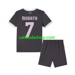 Maglia AC Milan Morata 7 Gara Terza Completo Bambino 2-13 Anni 2024-2025 MC