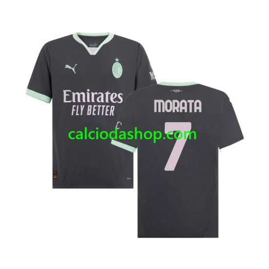 Maglia AC Milan Morata 7 Gara Terza Uomo 2024-2025 MC