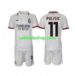 Maglia AC Milan Pulisic 11 Gara Away Completo Bambino 2-13 Anni 2024-2025 MC