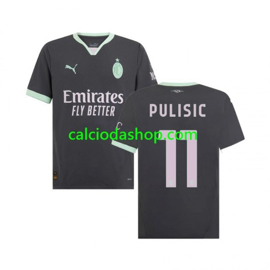 Maglia AC Milan Pulisic 11 Gara Terza Uomo 2024-2025 MC