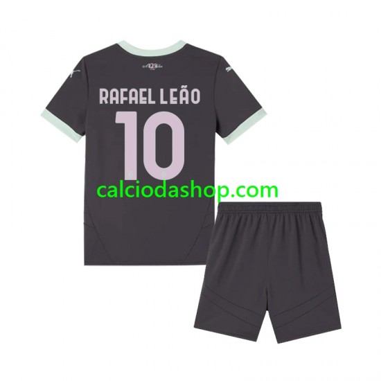 Maglia AC Milan Rafael Leao 10 Gara Terza Completo Bambino 2-13 Anni 2024-2025 MC