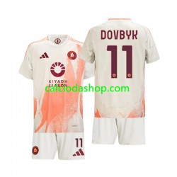 Maglia AS Roma Artem Dovbyk 11 Gara Away Completo Bambino 2-13 Anni 2024-2025 MC