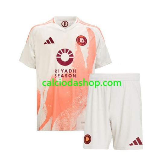 Maglia AS Roma Gara Away Completo Bambino 2-13 Anni 2024-2025 MC