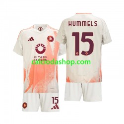 Maglia AS Roma Mats Hummels 15 Gara Away Completo Bambino 2-13 Anni 2024-2025 MC