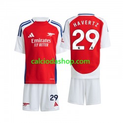 Maglia Arsenal Havertz 29 Gara Home Completo Bambino 2-13 Anni 2024-2025 MC