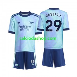 Maglia Arsenal Havertz 29 Gara Terza Completo Bambino 2-13 Anni 2024-2025 MC