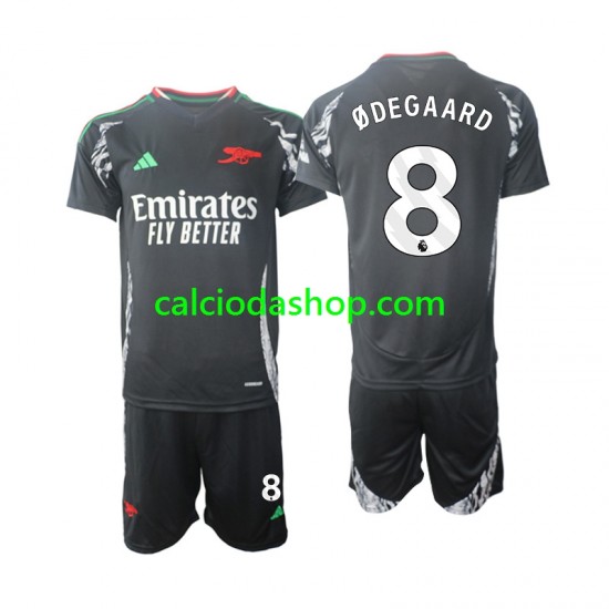 Maglia Arsenal Odegaard 8 Gara Away Completo Bambino 2-13 Anni 2024-2025 MC