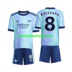 Maglia Arsenal Odegaard 8 Gara Terza Completo Bambino 2-13 Anni 2024-2025 MC