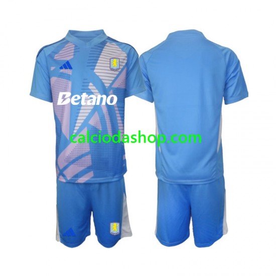 Maglia Portiere Aston Villa Gara Terza Completo Bambino 2-13 Anni 2024-2025 MC