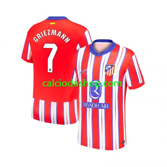 Maglia Atlético Madrid Antoine Griezmann 7 Gara Home Uomo 2024-2025 MC