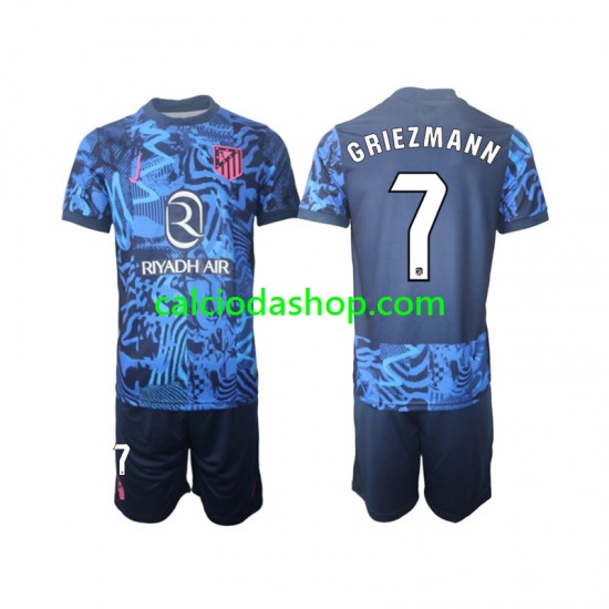 Maglia Atlético Madrid Griezmann 7 Gara Terza Completo Bambino 2-13 Anni 2024-2025 MC