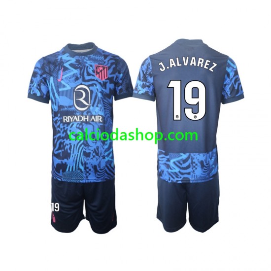 Maglia Atlético Madrid J.Alvarez 19 Gara Terza Completo Bambino 2-13 Anni 2024-2025 MC