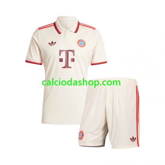 Maglia FC Bayern München Gara Terza Completo Bambino 2-13 Anni 2024-2025 MC