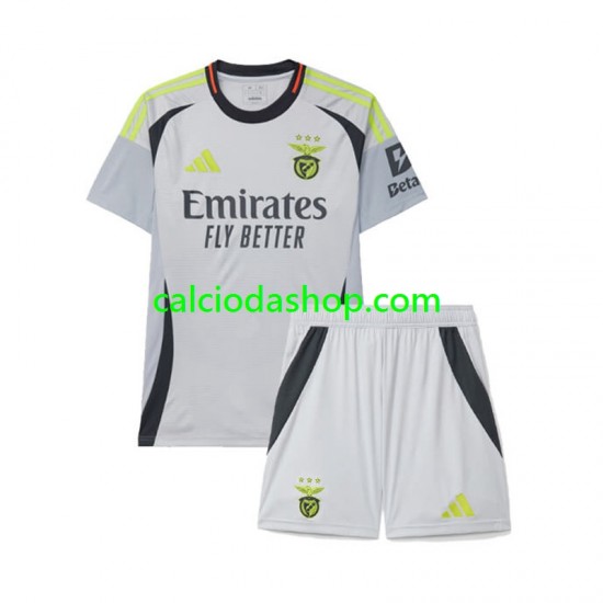 Maglia Benfica Gara Terza Completo Bambino 2-13 Anni 2024-2025 MC