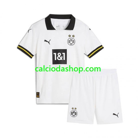 Maglia Borussia Dortmund Gara Terza Completo Bambino 2-13 Anni 2024-2025 MC