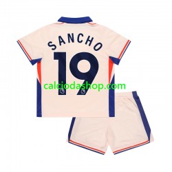 Maglia Chelsea Jadon Sancho 19 Gara Away Completo Bambino 2-13 Anni 2024-2025 MC