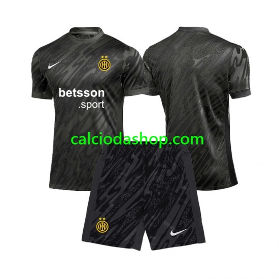 Maglia Portiere Inter Milan Gara Terza Completo Bambino 2-13 Anni 2024-2025 MC