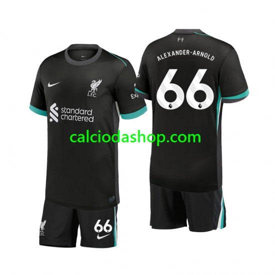 Maglia Liverpool Alexander-Arnold 66 Gara Away Completo Bambino 2-13 Anni 2024-2025 MC