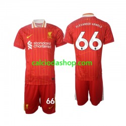 Maglia Liverpool Alexander-Arnold 66 Gara Home Completo Bambino 2-13 Anni 2024-2025 MC