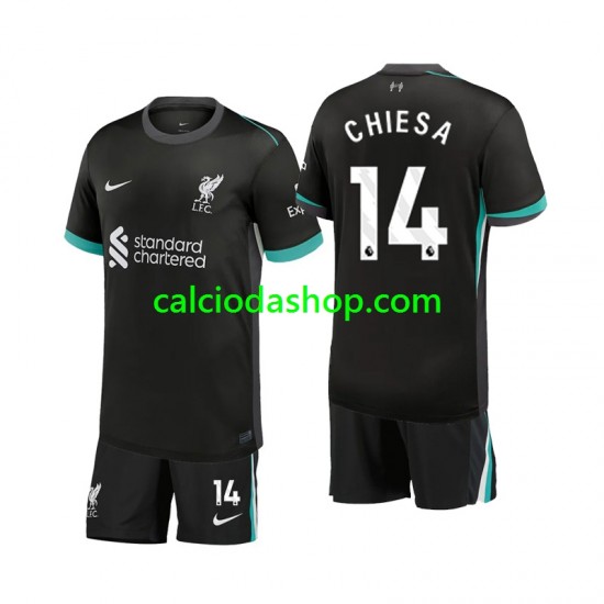 Maglia Liverpool Chiesa 14 Gara Away Completo Bambino 2-13 Anni 2024-2025 MC