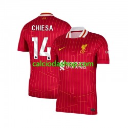 Maglia Liverpool Federico Chiesa 14 Gara Home Uomo 2024-2025 MC