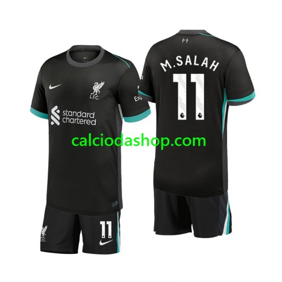 Maglia Liverpool M.Salah 11 Gara Away Completo Bambino 2-13 Anni 2024-2025 MC