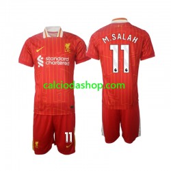 Maglia Liverpool M.Salah 11 Gara Home Completo Bambino 2-13 Anni 2024-2025 MC