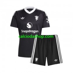 Maglia Portiere Manchester United Gara Terza Completo Bambino 2-13 Anni 2024-2025 MC