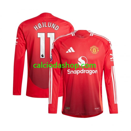 Maglia Manchester United Rasmus Hojlund 11 Gara Home Uomo 2024-2025 ML